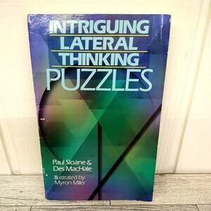 Intriguing Lateral Thinking Puzzles  Paul Sloane 1996 PB Book Brain Teaser Logic